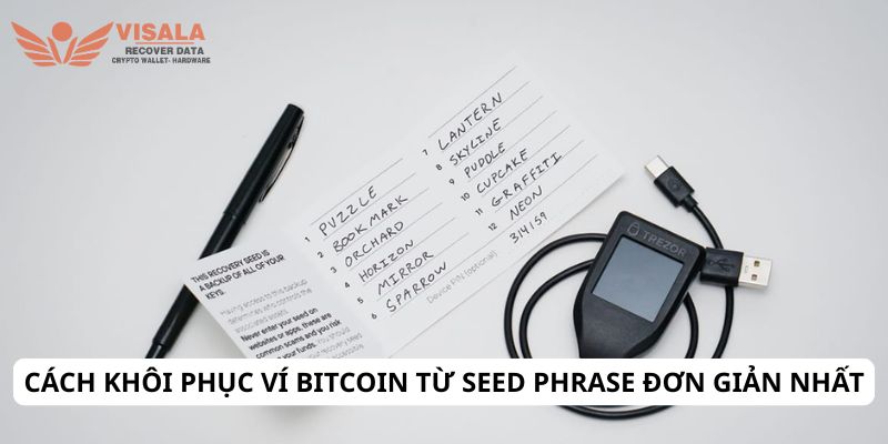 Cách khôi phục ví Bitcoin từ seed phrase đơn giản nhất